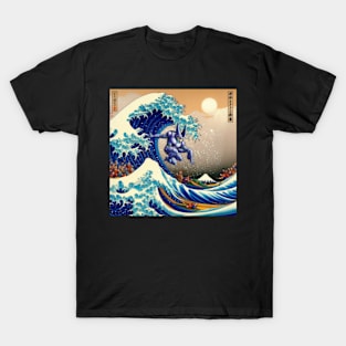 Perfact Cell surfing on the great wave T-Shirt